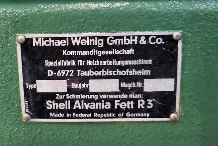 Used 1984 Weinig Germany Four side planer / moulder Unimat 22N, 7 spindles