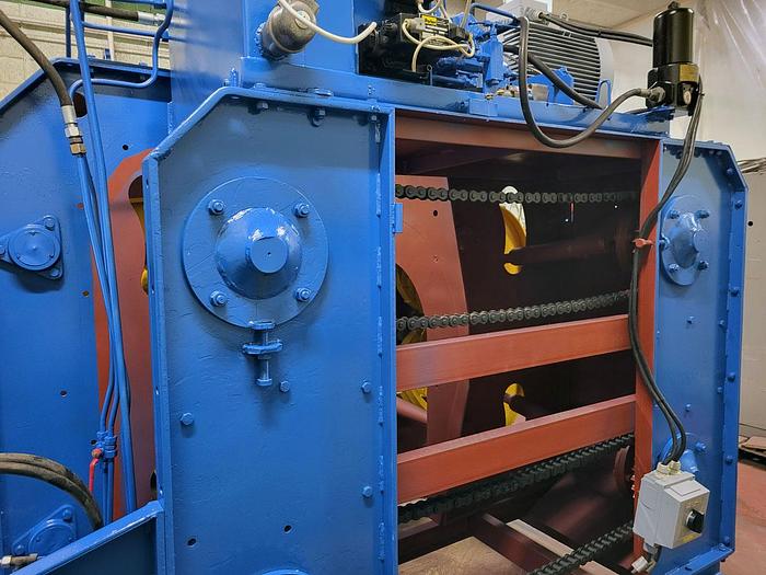 Refurbished Valonkone Debarking machine Valonkone VK26T-2 rotors with in and out feeding conveyor
