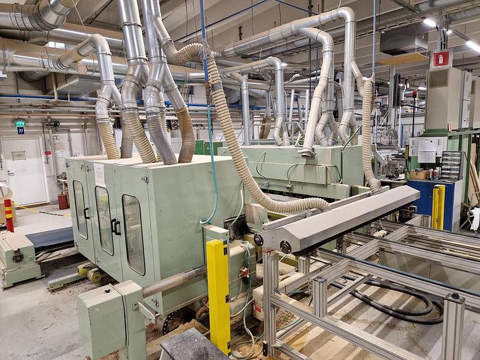 Used GABBIANI Double end Tenoner Line, T Modul