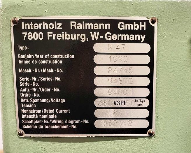 Used Raimann K47 multiripsaw
