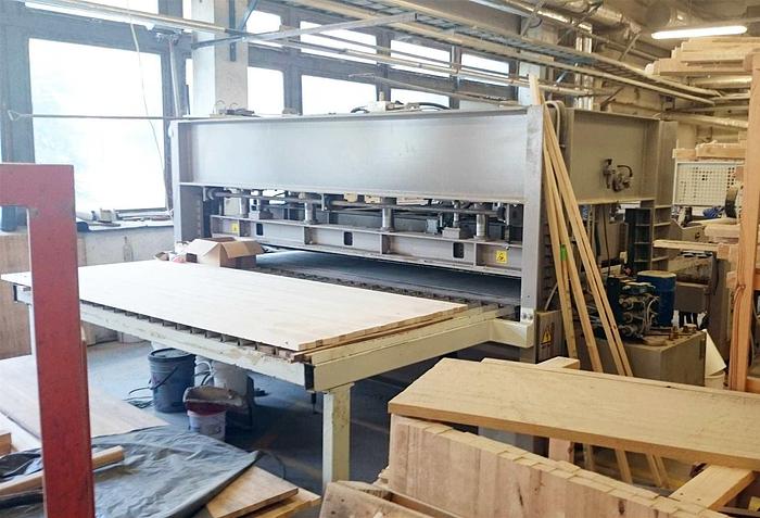 Used NARDI automatically press line LYST 3000 x 1300mm