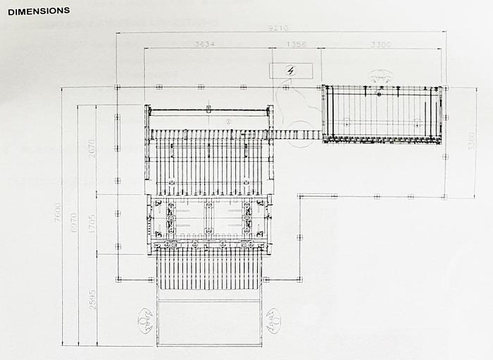 Used NARDI automatically press line LYST 3000 x 1300mm