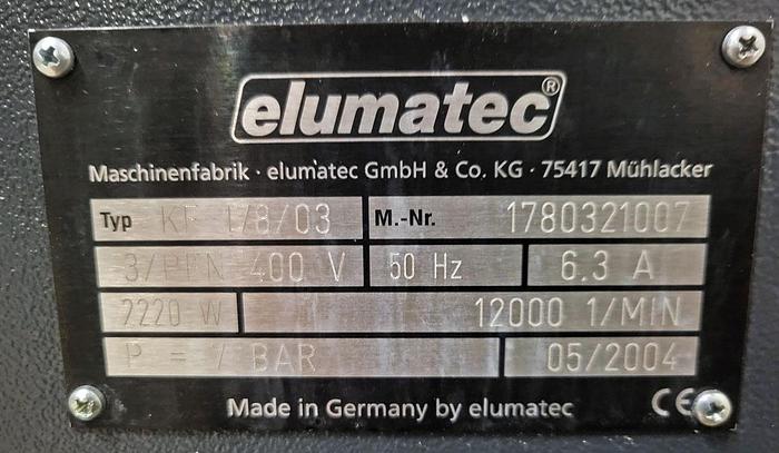 Used ELUMATEC copy router KF1783