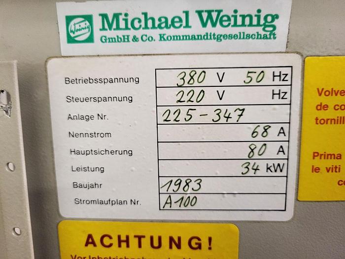 Used WEINIG Four side planer / moulder Unimat 22A, 7 spindles