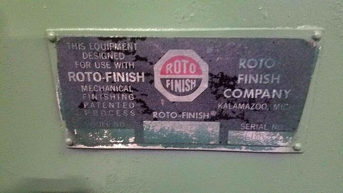 Used Rotofinish Vibratory Finisher 1 Cubic Foot Capacity 110v Tumbler Deburr