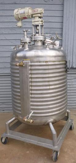 Used Reactor, 158.50 Gallon, 304L S/st, 36" X 36", 90 PSI, #L743755