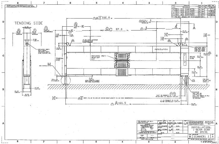 Used Measurex Machine Gauging System With Measurex Scanner #25185