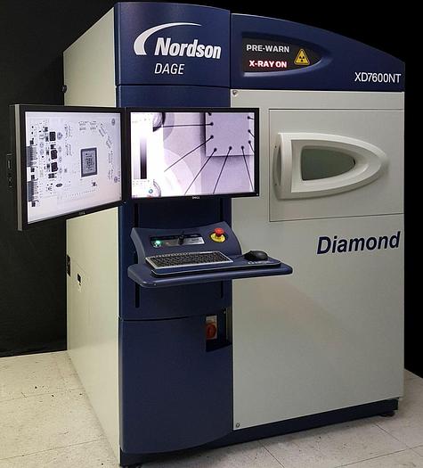 Used 2011 Nordson DAGE XD7600NT Diamond CT X-Ray NT100 HP 10W, 100nm feature