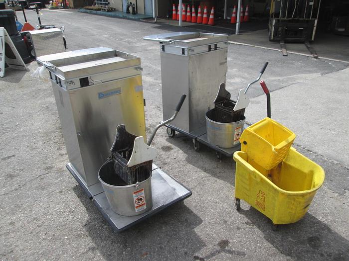 Used House Keeping Carts and Mops Buckets