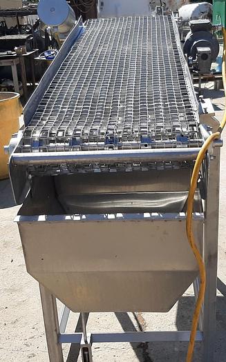 Used Conveyor, Belt, 20" x 66", S/st, Incline, Dewatering #S743099