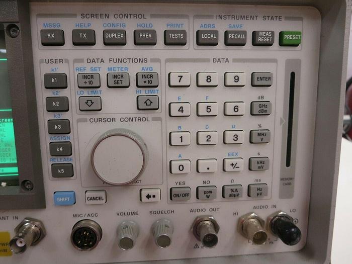 Used Hewlett Packard (HP), 8920A, RF Communications Test Set, 0.4 - 1000 MHz