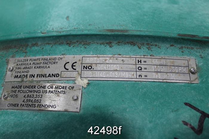 Used Sulzer APT 61-24 24x24x28 Pump #42498