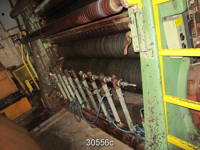 Used Beloit 9 Roll 86" Face Length Calender #30556