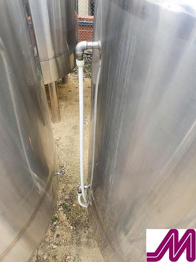 Used 2012 6,000 Litre Stainless Steel Jacketed Open Top Tank
