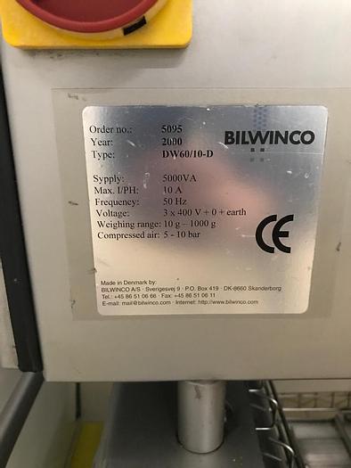 Used 2000 Bilwinco Portable Multihead Weigher  Model DW60/10-D