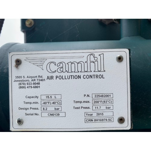 Used 2015 Camfil GS4 Dust Collector