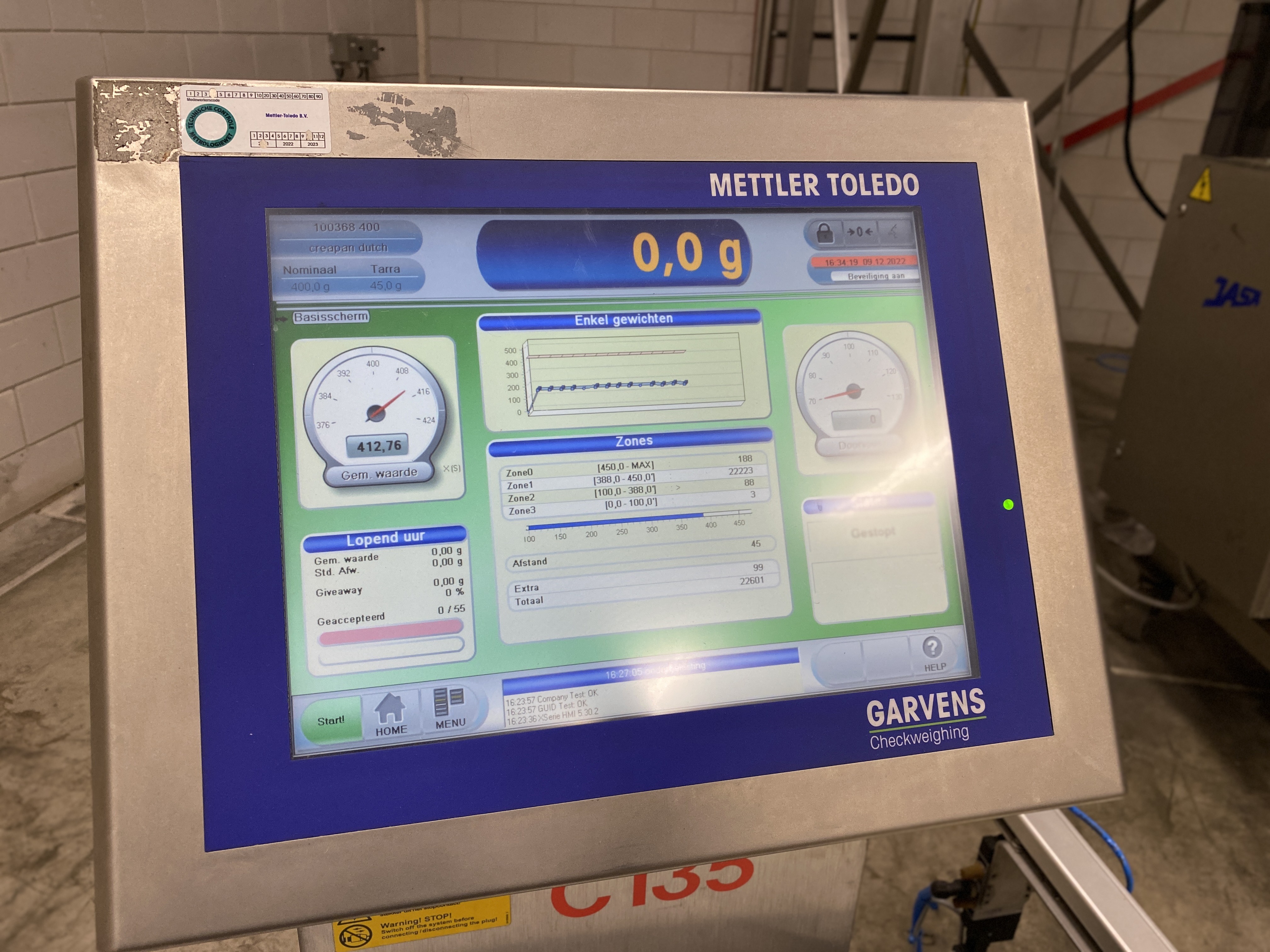 Used 2013 Mettler Toledo Garvens XS checkweigher