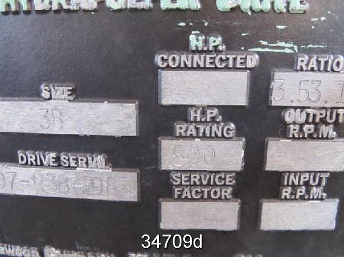 Used Black Clawson 3B Pulper Drive #34709