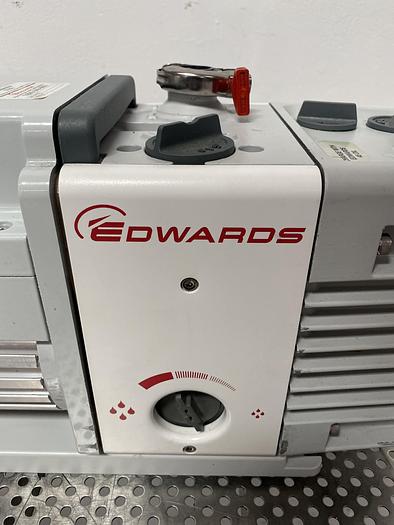 Used Edwards  RV3 Dual Stage Rotary Vane Vacuum Pump 115/230V w/ KF25 Fitting