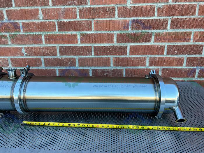 Used Stainless Steel Shell / Tube w/ Micron Filter 8.5" x 40"