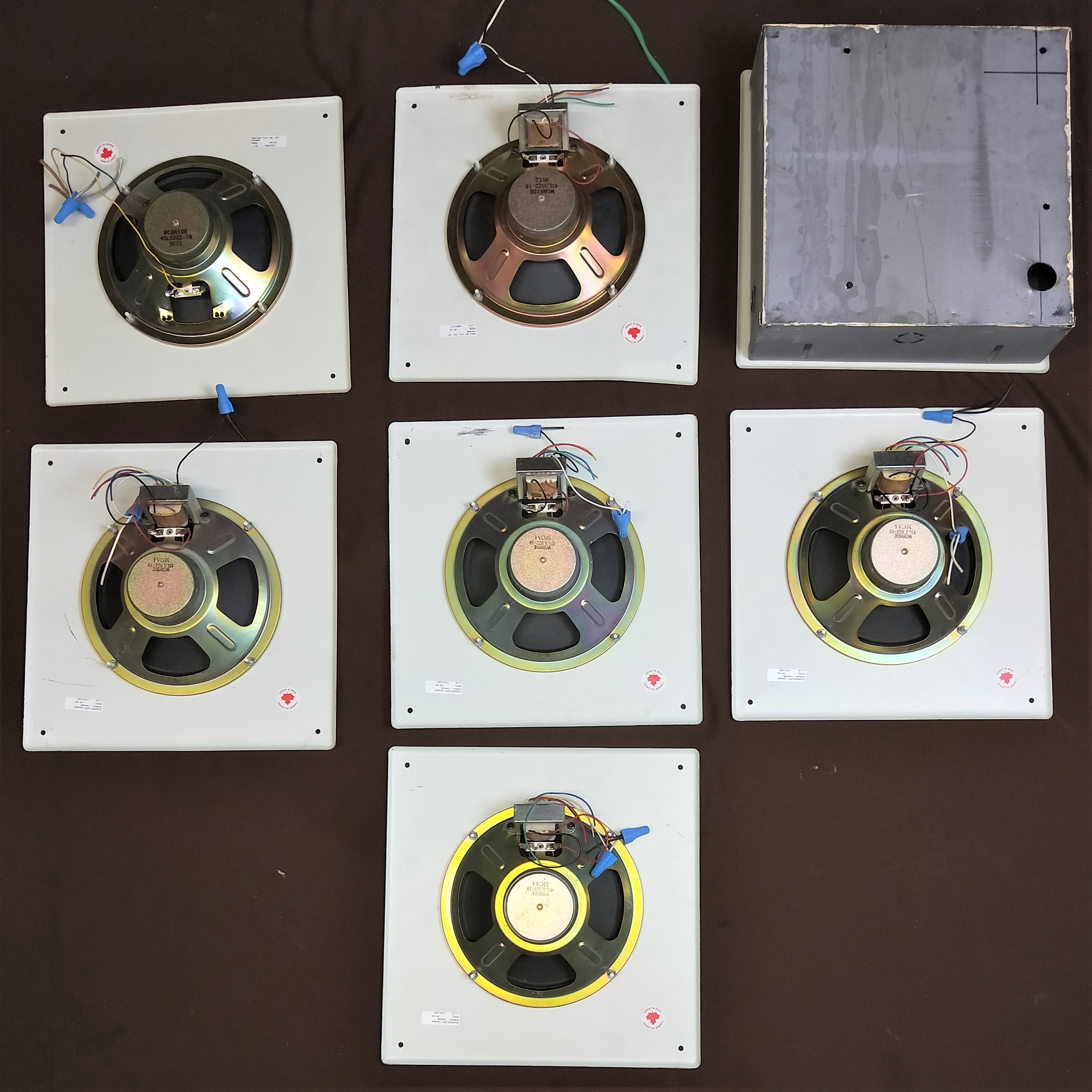 Used McBride 45LS822-19 Speaker for PA System (Set of 7)