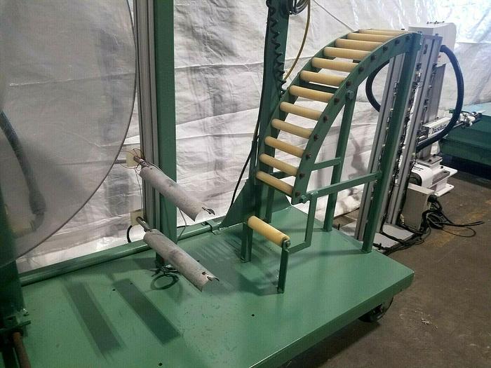 Used Motorized Stock Reel with paper Inter-leaf Material Feed Press Side Stamping