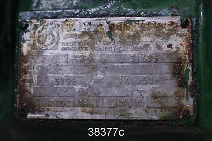 Used Goulds 3196 ST Pump Power End, 6" Frame Adapter #38377