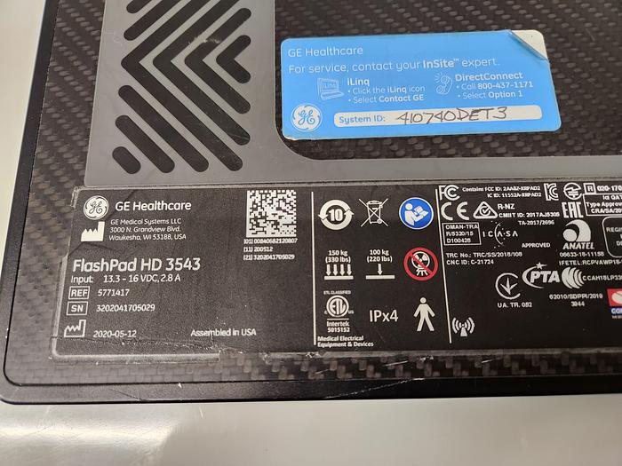 Used 2020 GE FlashPad HD 3543