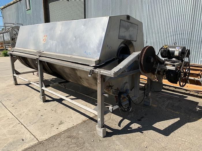 Used Lyco 4' x 12' Rotary Hot Water Blancher