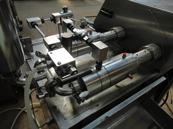 Used Homogenizer, 316 Stainless Steel, 2-Stage, 26 GPH, Micro Fluidizer #C740818