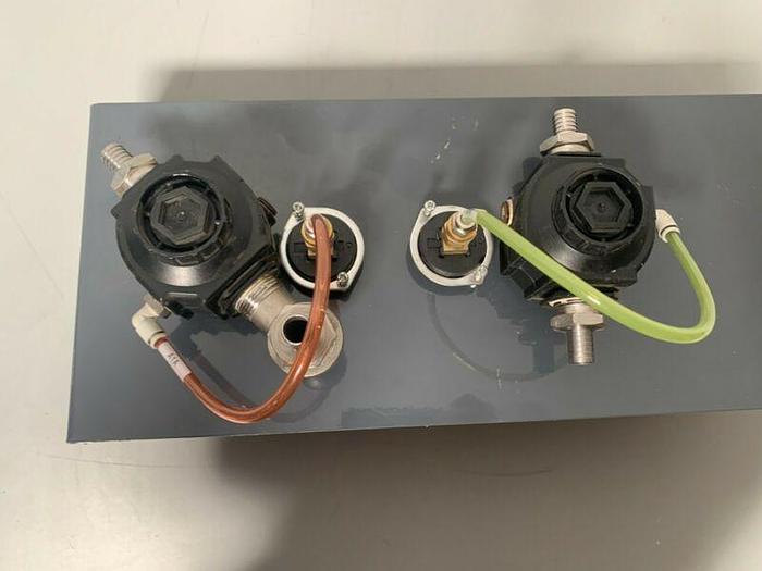 Used Lot of 2- Norgren R74G-6AT-RMG Pressure Regulator w/ Norgren Gauges & Casing