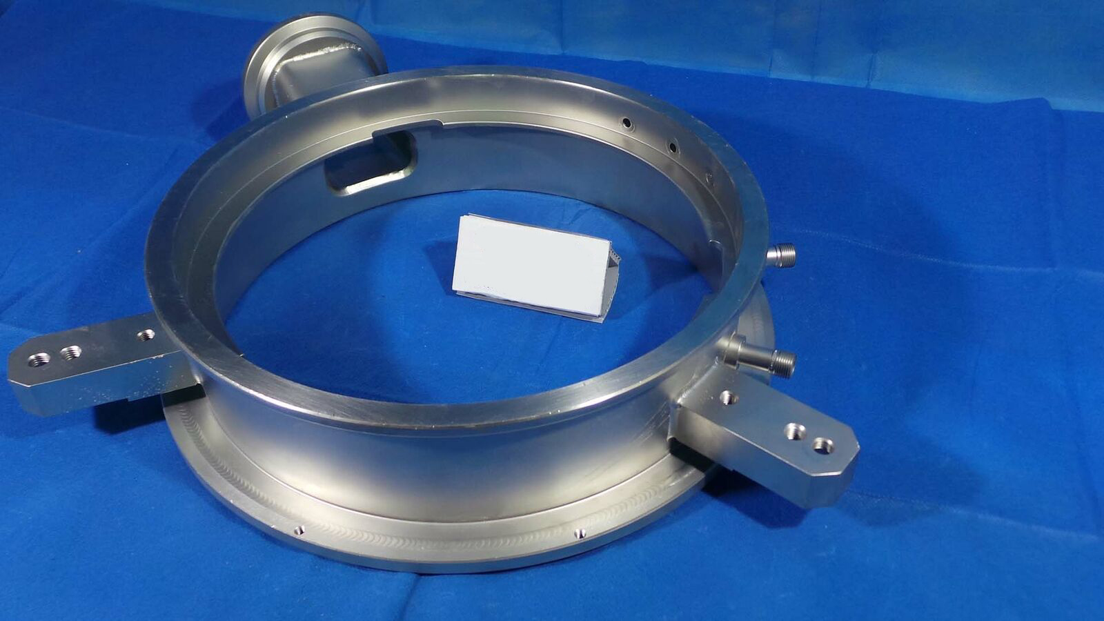 Used Applied Materials T1DD15446540003 Ring, With Pipies and Connectors Big Part / T1DD15446540003 / Applied Materials
