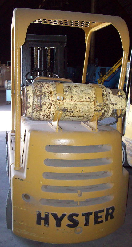 Used 8,000 lb. Hyster Model S80B Forklift; Solid Tire; Propane; Manual Transmission; Good Runner