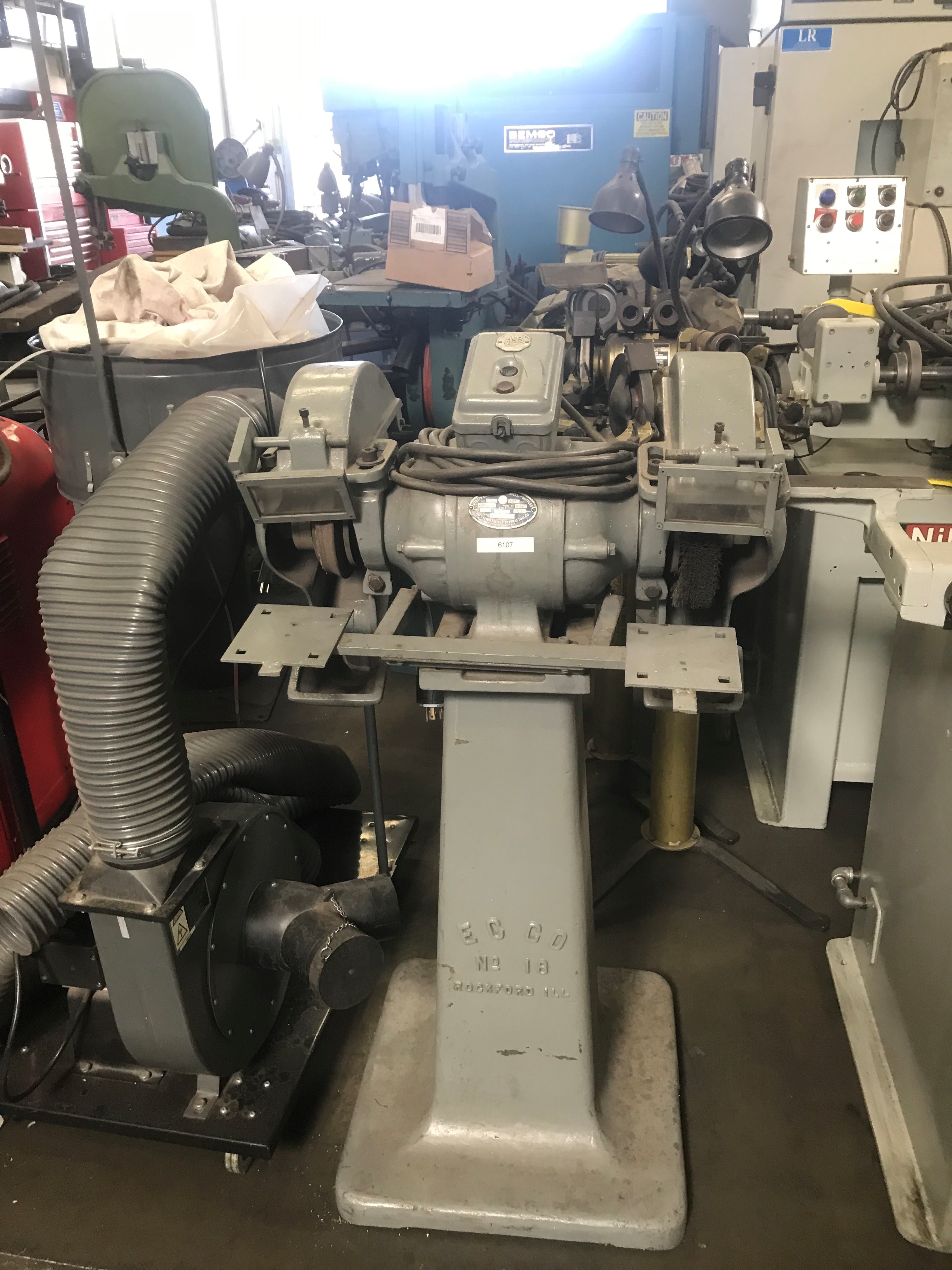 Used Utility 500A1 Pedestal Grinder 10" #6107 #1