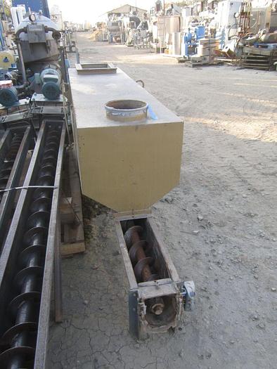 Used Hopper, 20 CF, C/st, 96" x 24" x 16", Screw Discharge #S738858