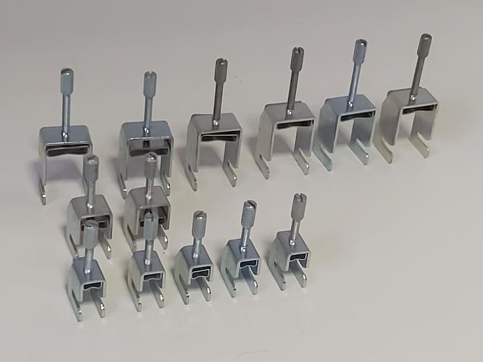1 Set = 12 Stück Schirmanschlussklemmen, 3 Größen, SK20, SK14, SK8, Phönix neuwertig