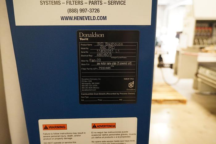 Used Donaldson  Torit IRD 460