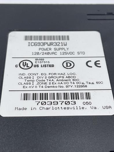 Used GE IC693PWR321W