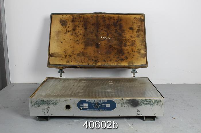 Used Emerson Speed Dryer, Model 20 #40602