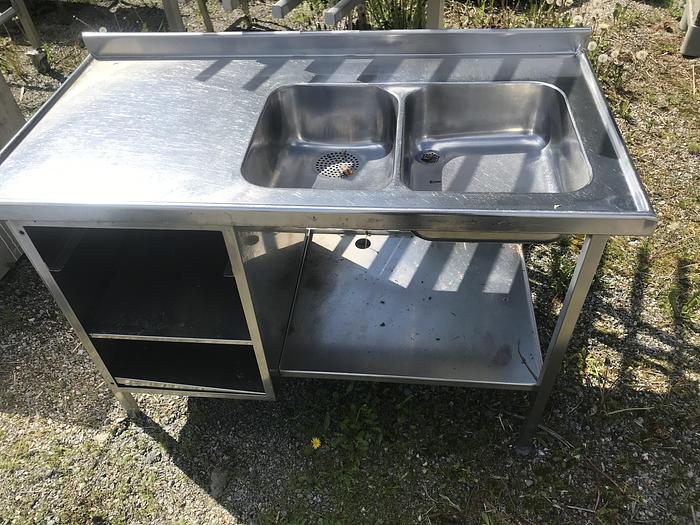 Used Sink, wall mount not stainless steel 120x60cm