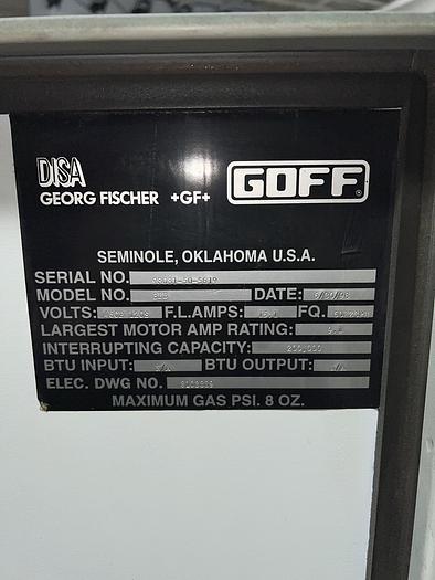 Used GIBSON/GOFF 3BB TUMBLE SHOT BLAST MACHINE