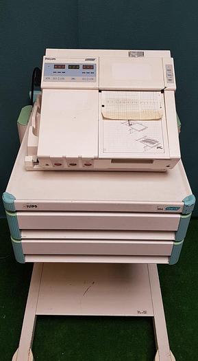 Gebraucht Philips Workstation mit M1353A Fetalmonitor und  M1323A WagenCL