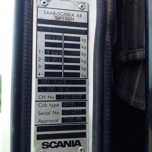 Usado 1988 SCANIA R 93M 280 refrigerated