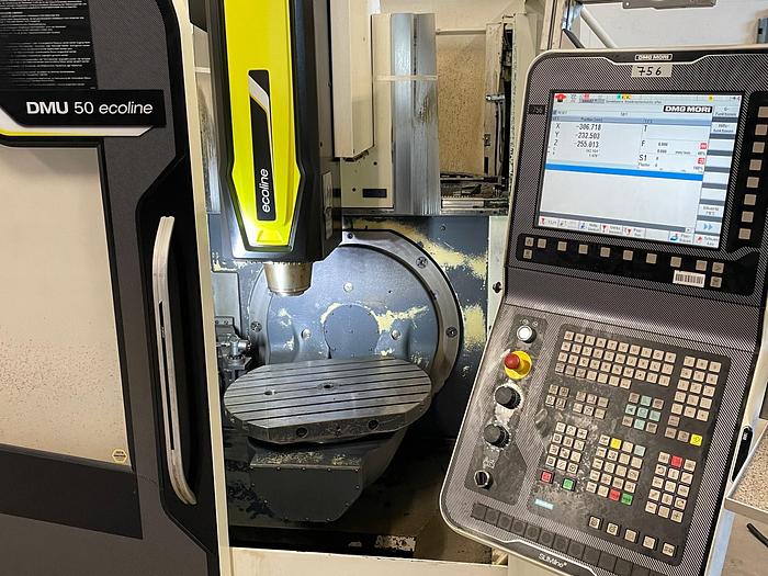 Gebraucht 5 Achsen CNC Universalbearbeitungszentrum DMG DMU 50 eco (3+2)