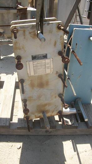 Used Heat Exchanger, Plate, 30 SF, ITT Standard, S/st, 37 Plates #S741797