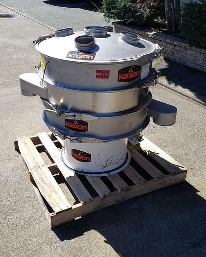 Used Screen, Kason, 30", Double, S/st, Ultrasonic,Screen, Kason, 30", Double, S/st, Ultrasonic, #C742257