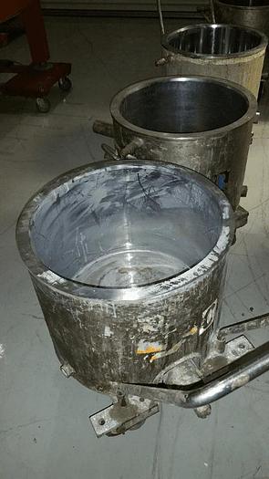 Used 10 GALLON ROSS MIX CANS – STAINLESS STEEL – JACKETED (2) AVAILABLE #8534