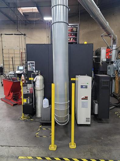 Used 2012 Amada  4000-Watt Amada FOM2-3015 Laser Cutting System, Load / Unload Tower System