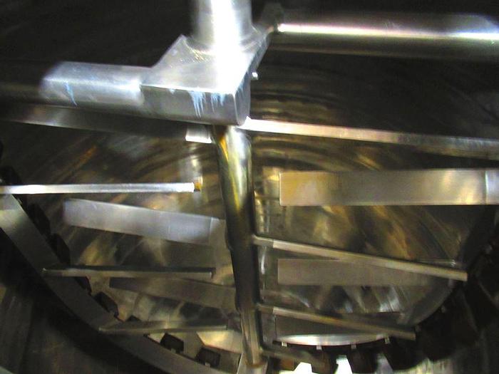 Used 400 GALLON LEE COUNTER-ROTATING SWEEP MIX TANK - 316 S/S - JACKETED