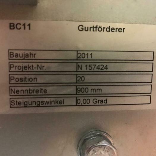 Gebraucht TRANSNORM Gurtförderer, Gurtband, Förderband
